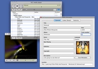 VLC media player - Mac OS X 10.5.4 - MP3 tag editing and Goom visualization