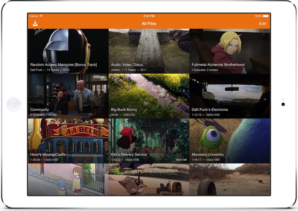 VLC on iPad