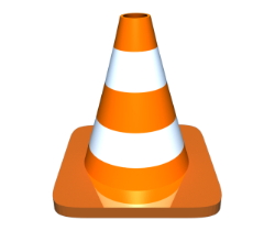 Cone with base that has rounded corners