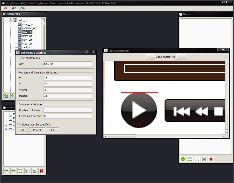 VLC media - Skin Editor - VideoLAN